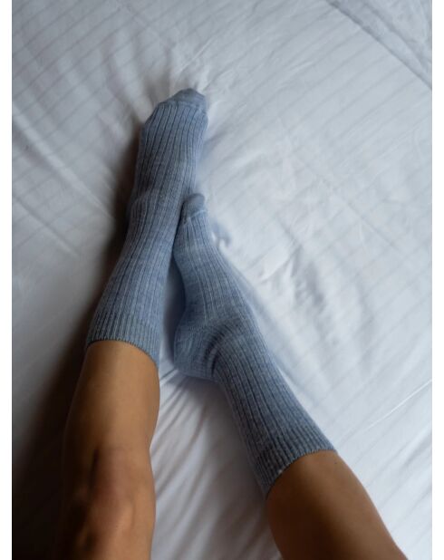 Calzini in lana di alpaca Azur