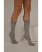 Calcetines de lana de alpaca gris perla