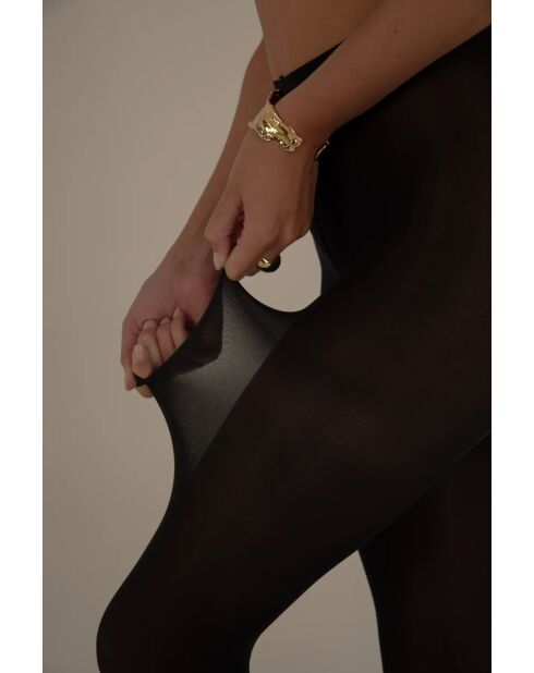 Collant in microfibra neri super resistenti