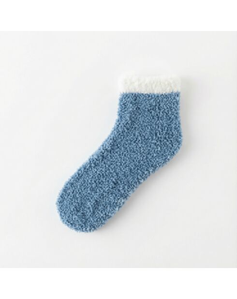Chaussettes en coton bleues