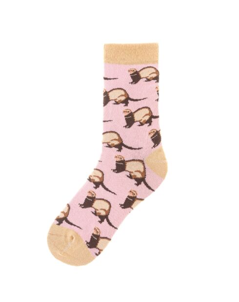 Calze rosa in cotone