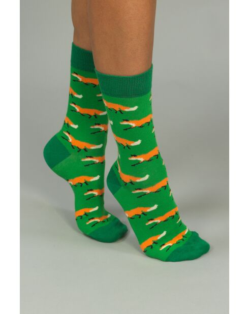 calzini verdi in cotone