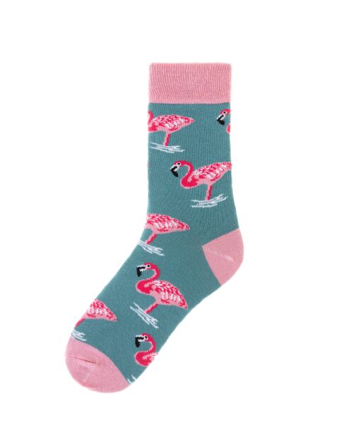 calzini in cotone blu/rosa