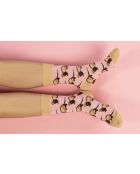 Set di 2 paia di calzini in cotone blu/rosa