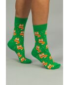 calcetines de algodón verdes