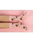 Calze rosa in cotone