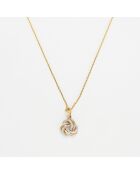 Colgante de oro amarillo Sparkling Twist D0.08/36