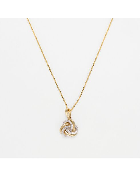 Sparkling Twist D0.08/36 Anhänger aus Gelbgold