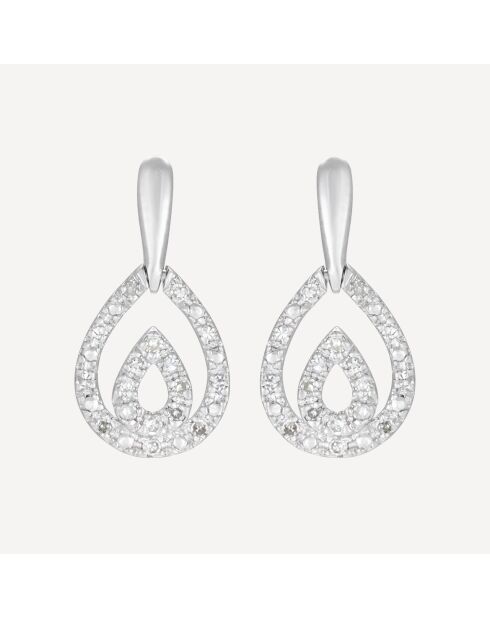 Josephina D0,13/34 witgouden oorbellen