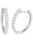 Shining Light D0.50/18 witgouden oorbellen