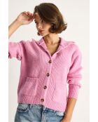 Chaleco de punto grueso con bolsillos acolchados