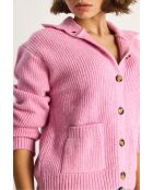 Chaleco de punto grueso con bolsillos acolchados