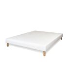Sommier deux places blanc - 140x190 cm