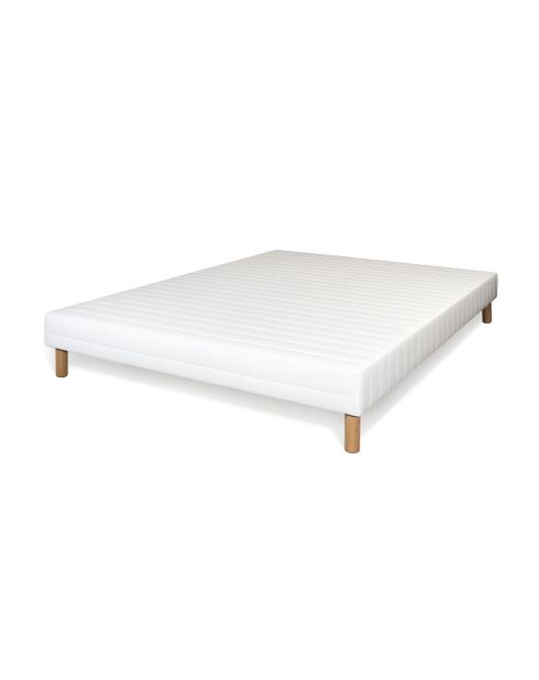 Sommier deux places blanc - 140x190 cm