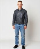 Veste en Cuir Lauritz marine