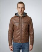 Veste en Cuir Joe cognac