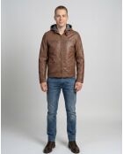 Veste en Cuir Joe cognac