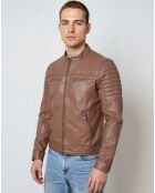 Lionnel Cognac leren jack