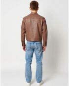 Lionnel Cognac leren jack