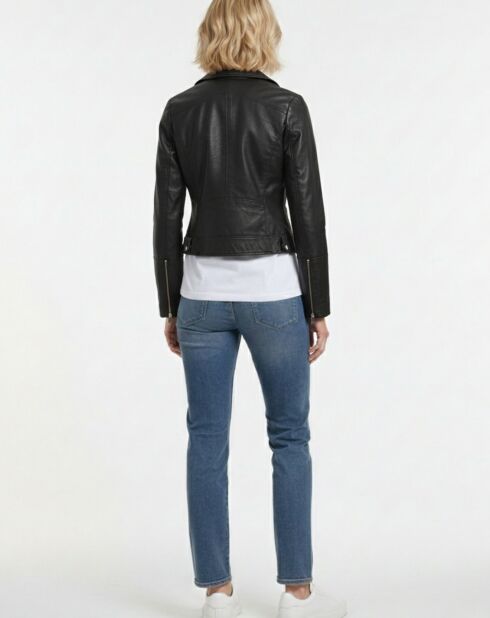 Veste en Cuir Perfecto Lolette noire