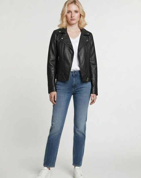 Veste en Cuir Perfecto Lolette noire