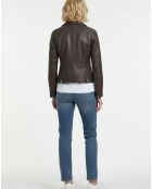 Veste en Cuir Perfecto Lolette marron