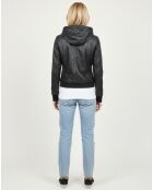 Veste en Cuir Lola noire
