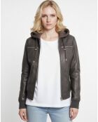 Braune Lederjacke Lola