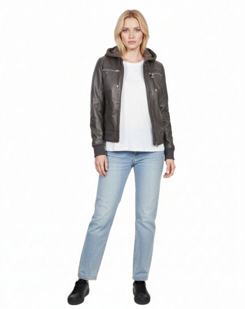 Braune Lederjacke Lola