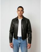 Veste en Cuir Lauritz noire