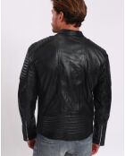 Ludwin zwarte leren jas