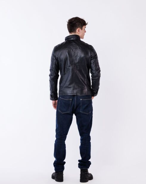 Laval zwarte leren jas