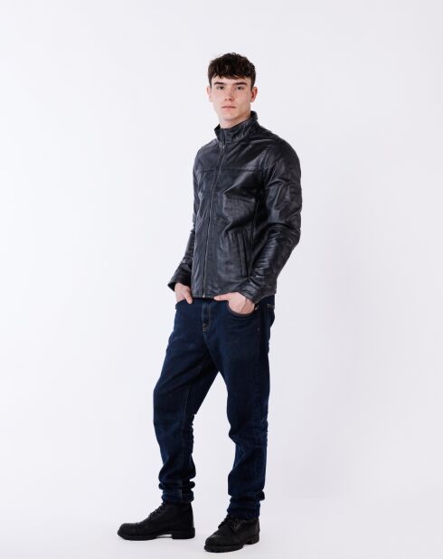 Laval zwarte leren jas