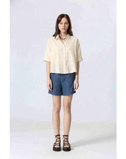 61099020 Camicia crema