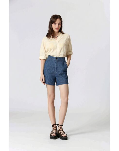 61099020 Camicia crema