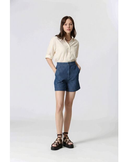 61099020 Camicia crema