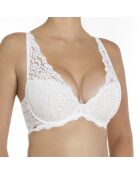 Reggiseno con ferretto imbottito in cotone Ella color avorio