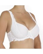 Reggiseno con ferretto in cotone Ella color avorio e coppe distanziatrici