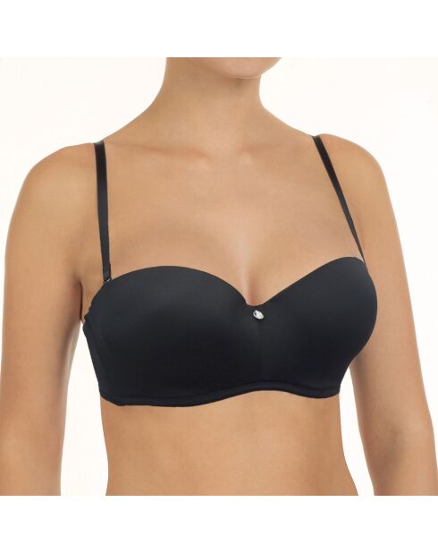 Reggiseno da balcone sagomato nero Izzy con ferretto ed effetto push-up