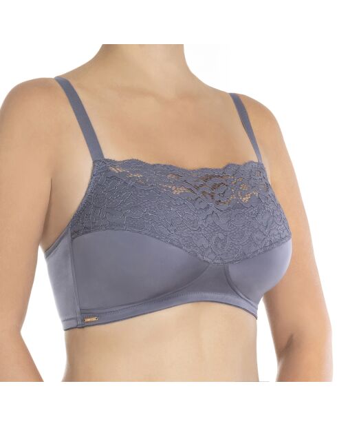 Reggiseno con ferretto in cotone Ella cinder viola