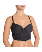 Reggiseno con ferretto nero Catharina e coppe distanziatrici