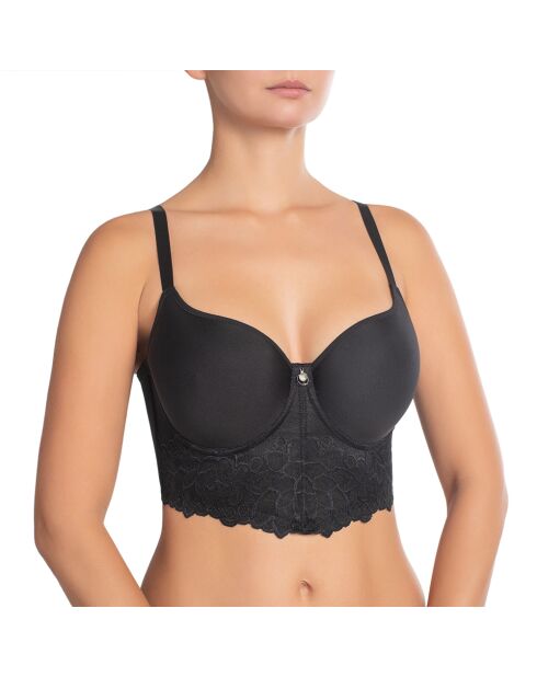 Reggiseno con ferretto nero Catharina e coppe distanziatrici