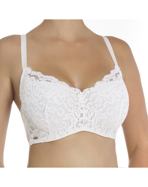 Soutien-gorge à armatures et bonnets spacer Cotton Ella ivoire