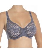 Reggiseno morbido in cotone Ella Underwire Purple Ash