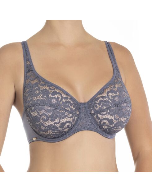 Reggiseno morbido in cotone Ella Underwire Purple Ash