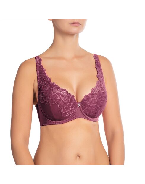 Soutien-gorge rembourré à armatures Catharina cerise douce