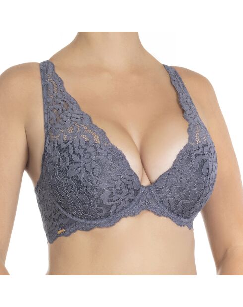 Reggiseno imbottito con ferretto Cotton Ella cendre viola