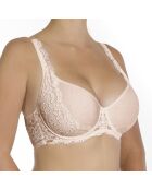 Reggiseno Ella in cotone con ferretto e coppe distanziali color peonia argentata