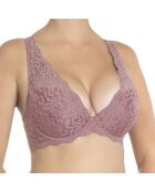 Reggiseno imbottito Ella flamant in cotone con ferretto