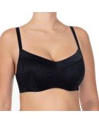 Sujetador Matilda negro con aros y copas moldeadas
